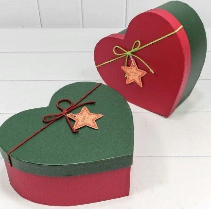 Набор подарочных коробок 3 в 1 сердце  23,5*21*9,5 см 449857