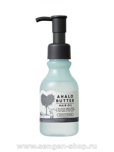 AHALO BUTTER Hair Oil Smooth Repair Масло для восстановления гладкости, блеска и здорового роста волос (несмываемое) 95 мл, 1/36