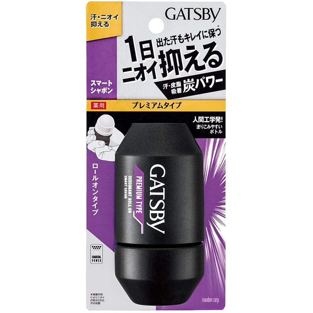 MANDOM Gatsby Deodorant Roll-on Smart Soap Дезодорант-антиперспирант роликовый для мужчин, с ароматом мыла, 60г. 1/36