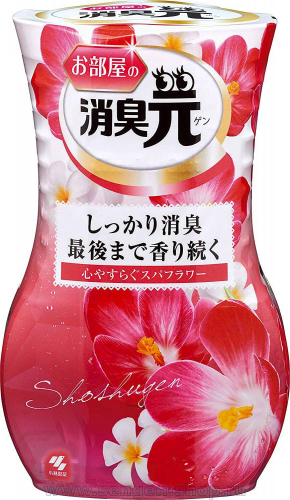 KOBAYASHI Shoshugen for Room Spa Flower Жидкий дезодорант для комнаты, с расслабляющим ароматом спа-цветов, 400мл. 1/16