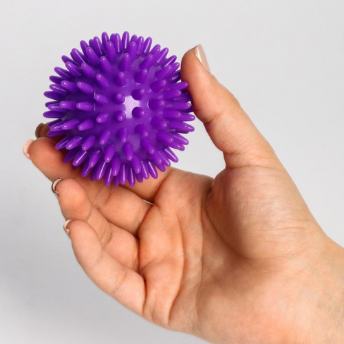 Развивающий массажный мячик «Милые монстрики», твёрдый, цвет СЮРПРИЗ, d=7 см