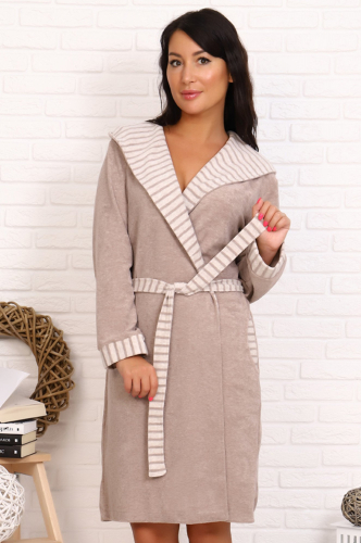 Женский махровый халат, уютный домашний вариант - Натали 37