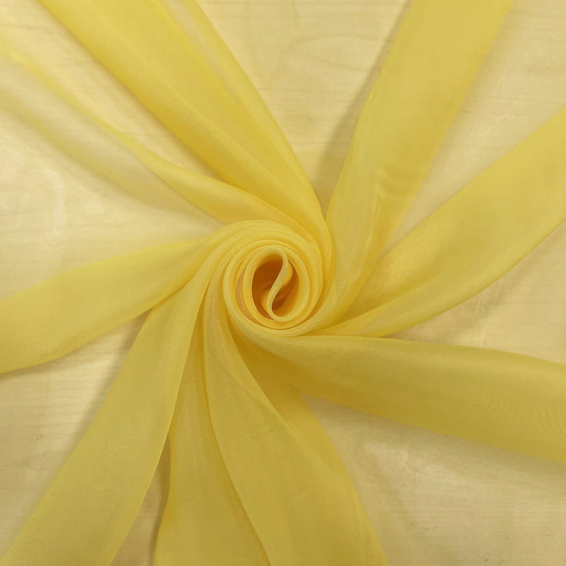 Вуаль однотонная желтый № 05 без.утяж 280 см 280 см