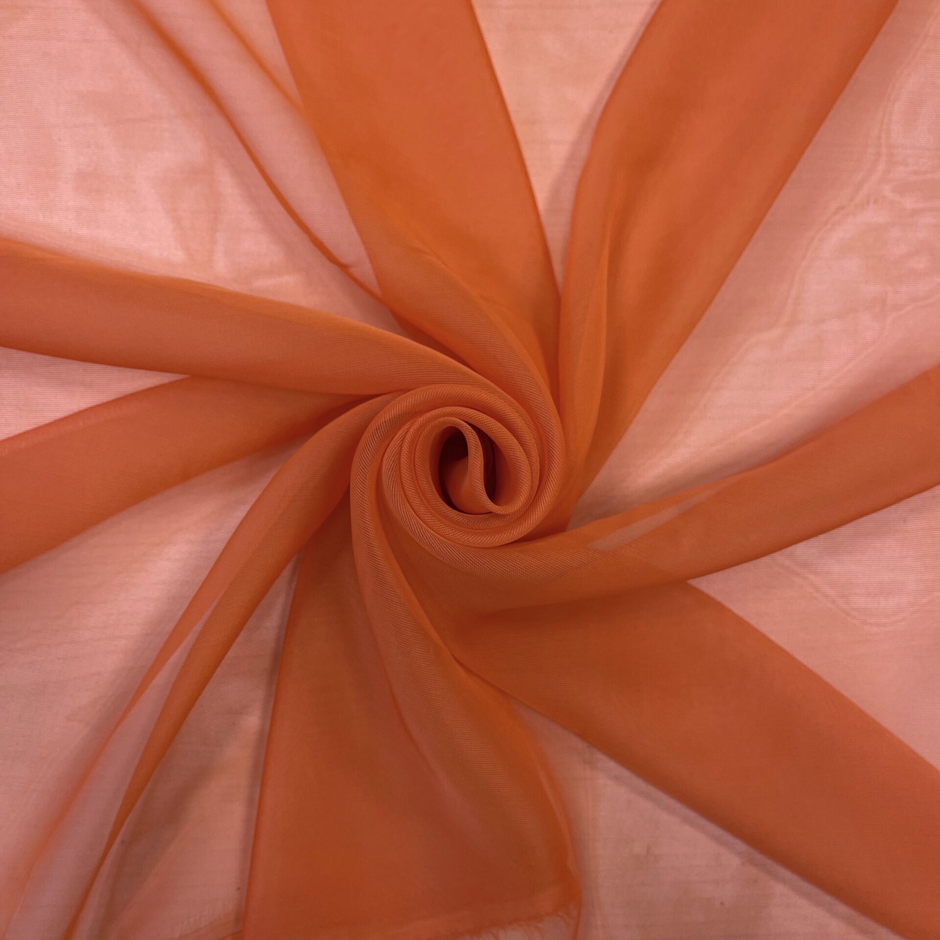 Вуаль однотонная терракотовый № 09 без.утяж 280 см