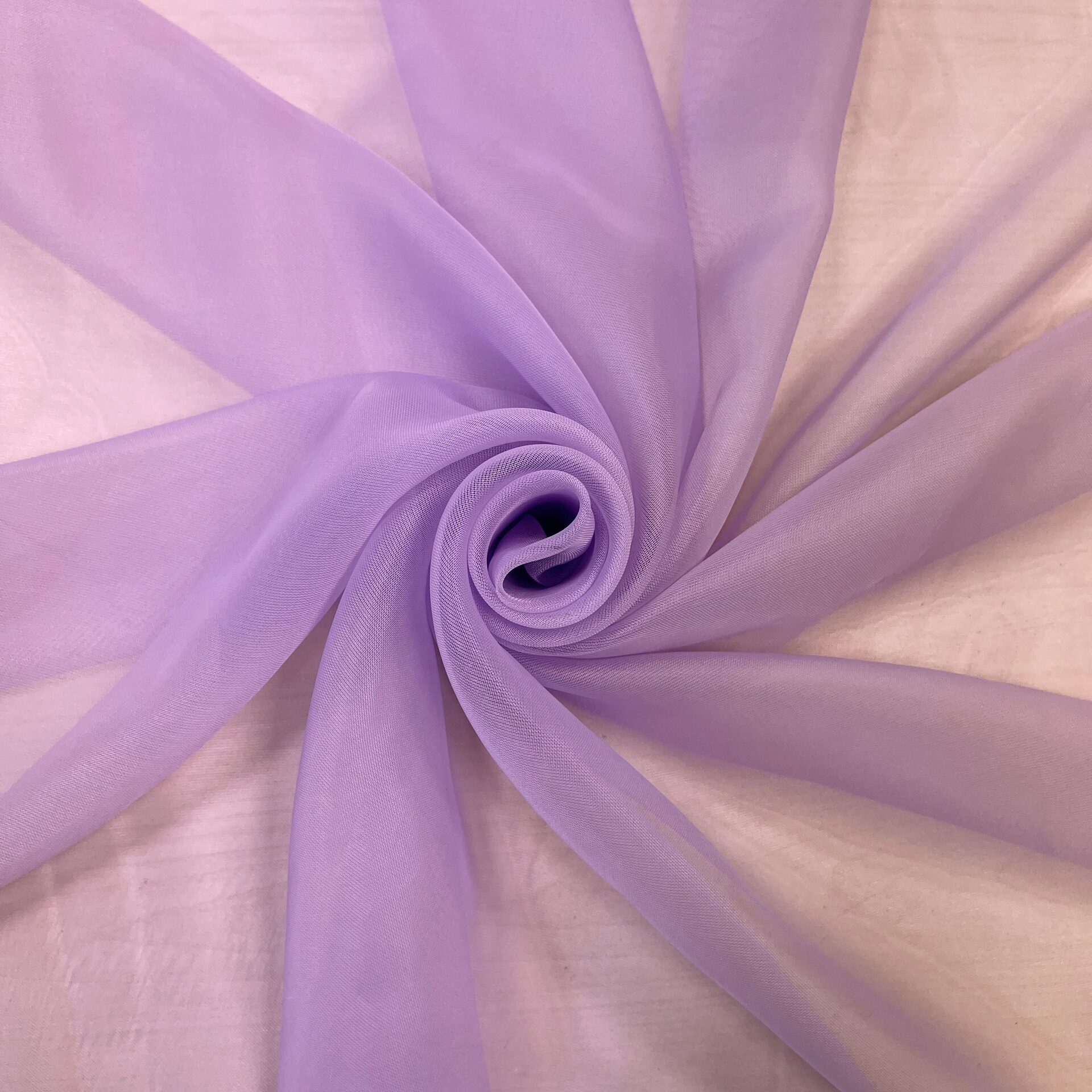 Вуаль однотонная сиреневый №35 без.утяж 280 см