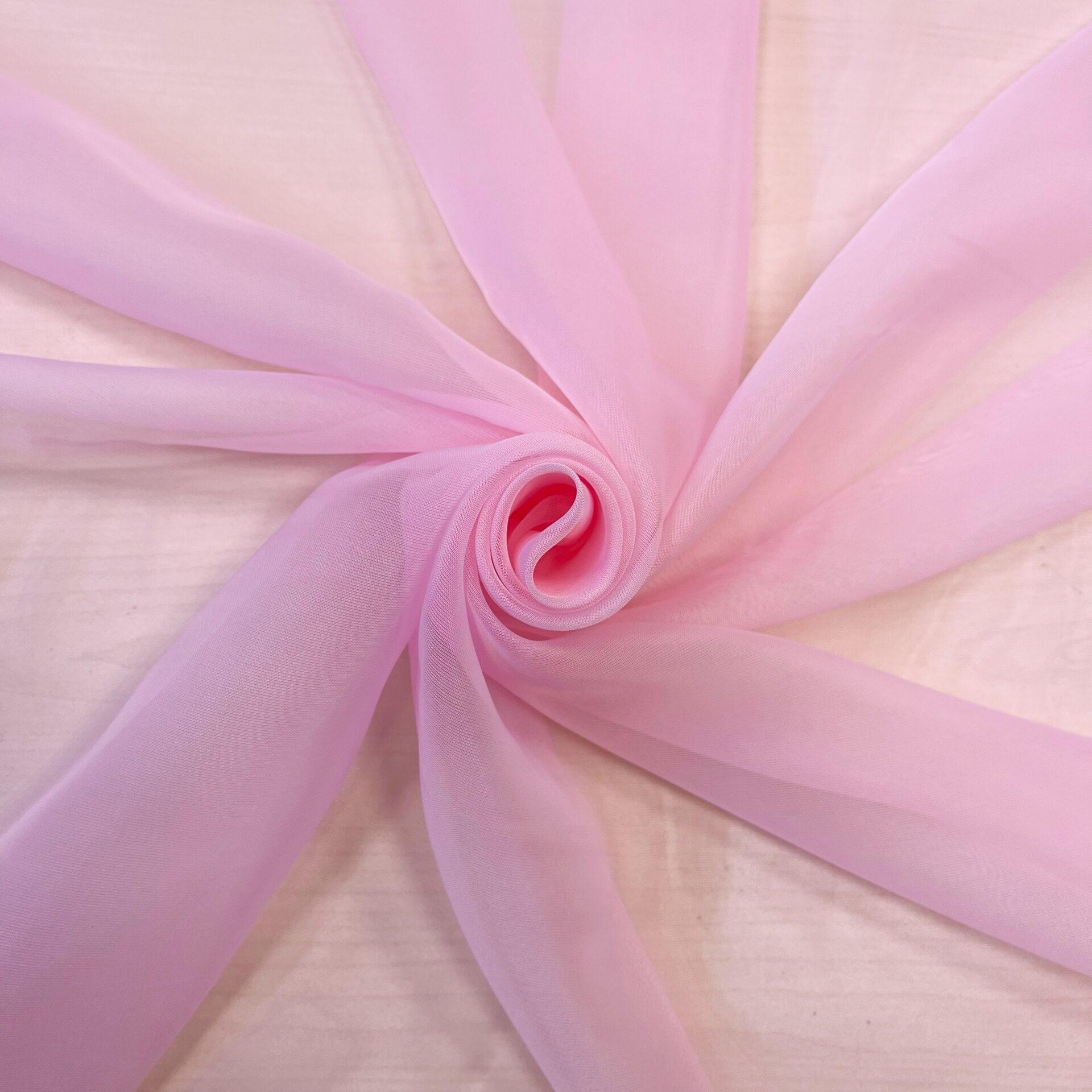 Вуаль однотонная розовый №34 без.утяж 280 см