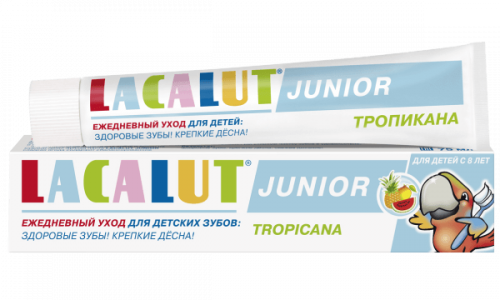 LACALUT Junior тропикана детская зубная паста, 75 мл
