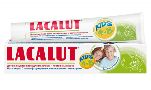 LACALUT kids 4-8 детская зубная паста, 50 мл