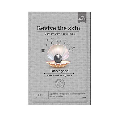 Labute Маска-салфетка с черным жемчугом Revive the skin Pear Mask