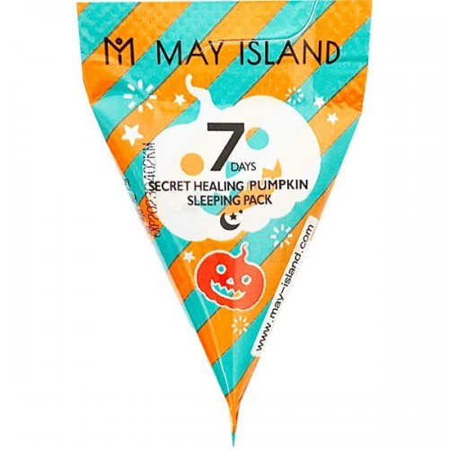 May Island Ночная маска с экстрактом тыквы (треугольник)7 Days Secret Healing Pumpkin Sleeping Pack
