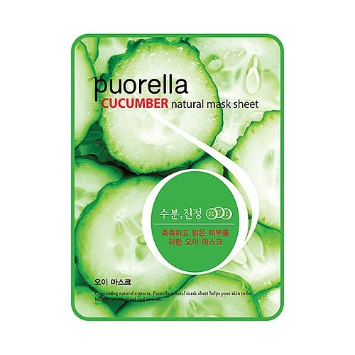 Baroness Маска-салфетка с огурцом Spunlace Puorella Cucumber Natural Mask Sheet