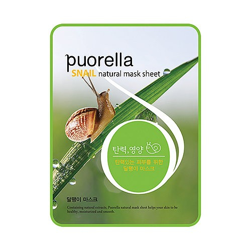 Baroness Маска-салфетка с муцином улитки Spunlace Puorella Snail Natural Mask Sheet