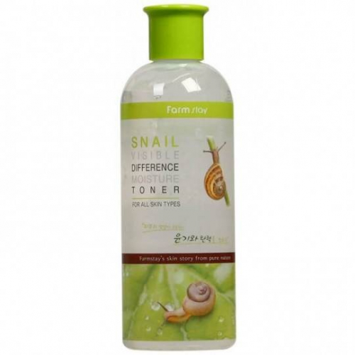 FarmStay Увлажняющий тонер с экстрактом улитки 350мл Visible Difference Moisture Toner Snail