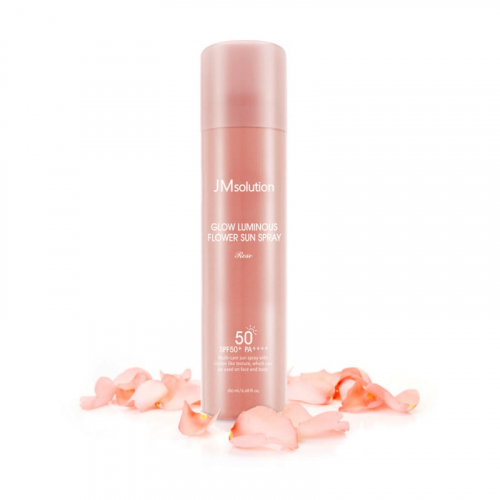 JMSolution Солнцезащитный спрей с экстрактом розы SPF50+PA++++ Glow Luminous Flower Sun Spray