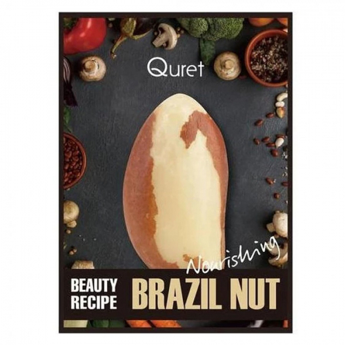 Quret Маска-салфетка питательная с орехом Beauty Recipe Mask Brazil Nut Nourishing