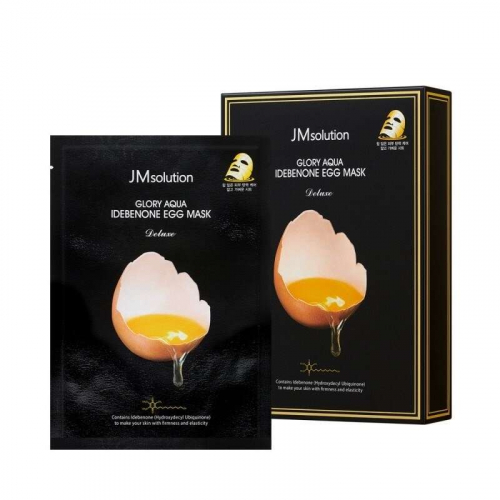 JMsolution Яичная маска-салфетка с идебеноном Glory Aqua Idebenone Egg Mask