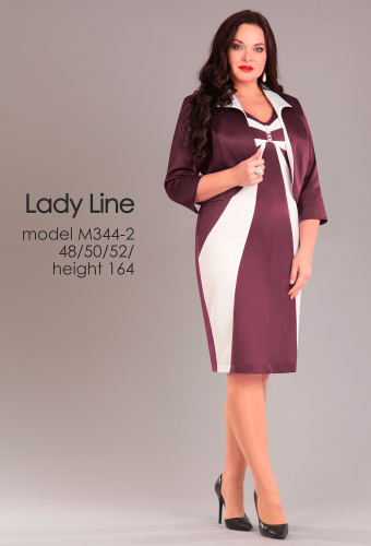 Комплект Lady Line 344 бордо