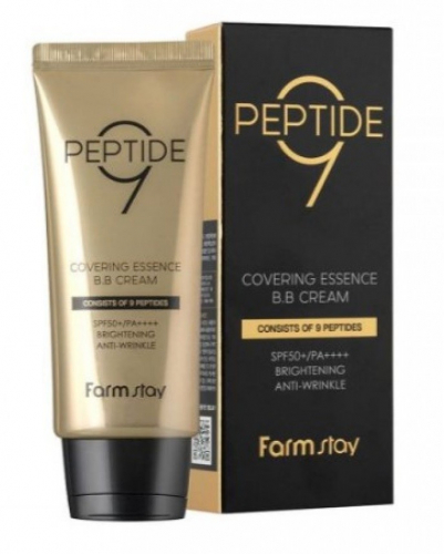 Farmstay Омолаживающий ВВ крем с пептидами Peptide 9 Covering Essence BB