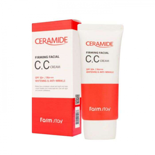 Farmstay Укрепляющий CC-крем с керамидами Ceramide Firming Facial CC Cream SPF50+ PA