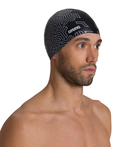 Шапка для плавания REVERSIBLE CAP black-grey (20-21)