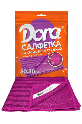 Салфетка из микрофибры от стойких загрязнений с нейлоновой нитью - Dora