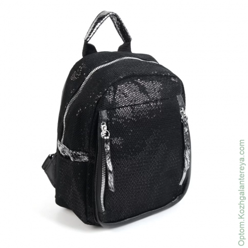 Женский текстильный рюкзак 11099 Блек
