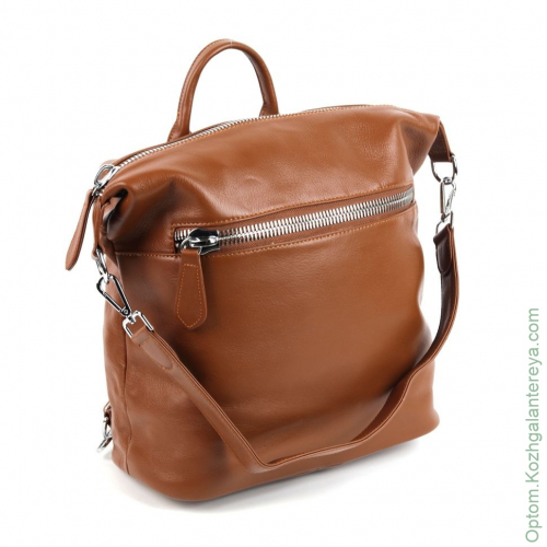 Женский кожаный рюкзак 1600 Браун