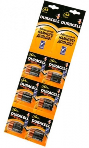 Батарейка Duracell LR06 AA BL12 отрывной (12/120)