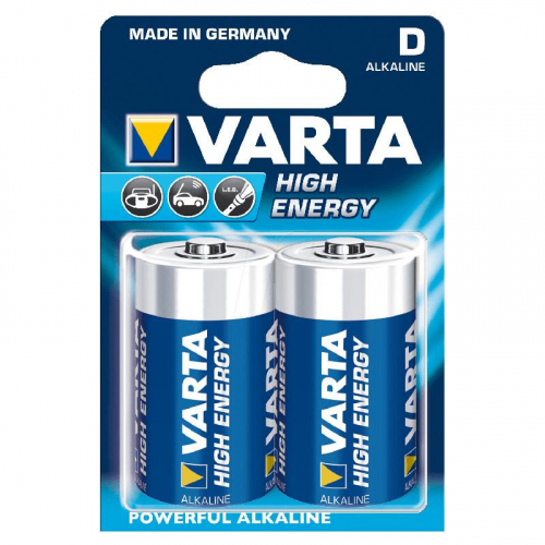 Батарейка Varta Long Life (Energy) 4120 LR20 BL2 (2/20)