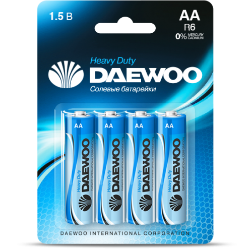 Батарейка Daewoo R06 AA BL4 (4/40)