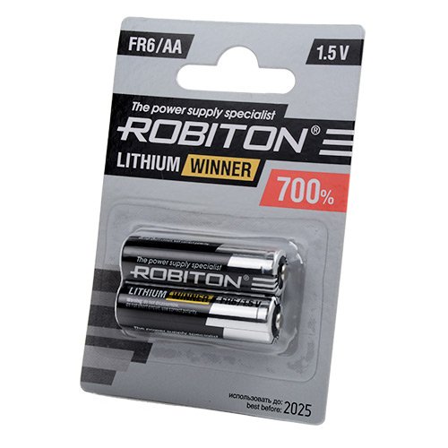 Батарейка Robiton FR06 AA Lithium BL2 (2/40)