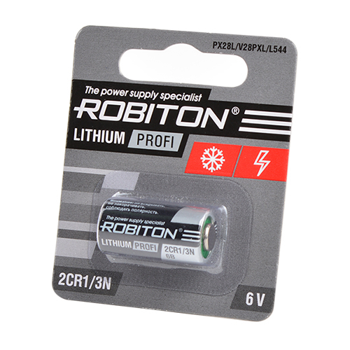 Батарейка Robiton 2CR1/3N 6V, PX28L, 476A литиевая BL1 (1/10)