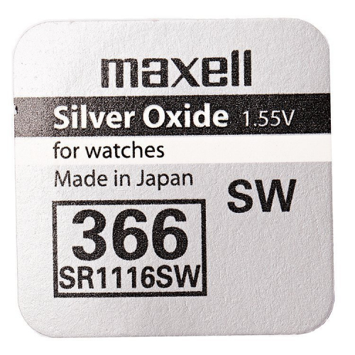 Батарейка Maxell SR1116SW 366 (1/10)