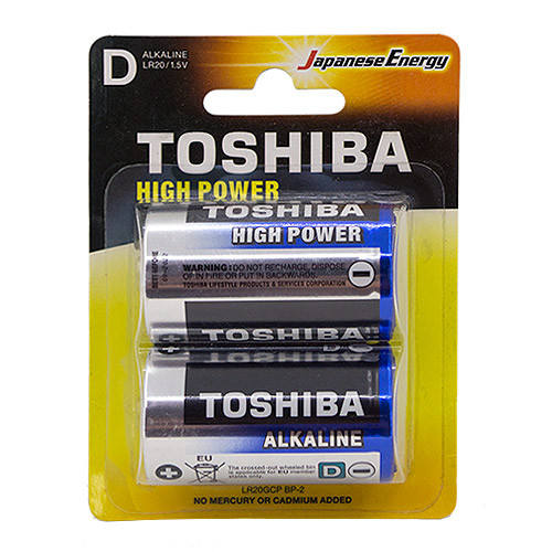 Батарейка Toshiba LR20 BL2 (2/20/80)