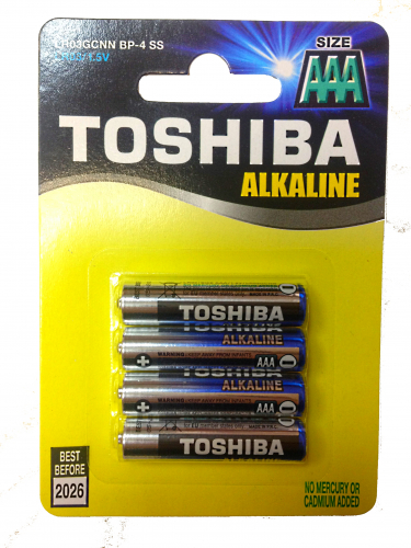 Батарейка Toshiba LR03 AAA BL4 (4/48)