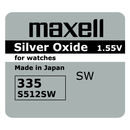 Батарейка Maxell SR512SW 335 (1/10)