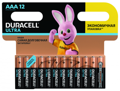 Батарейка Duracell LR03 AAA UltraPower BL12 (12/144)
