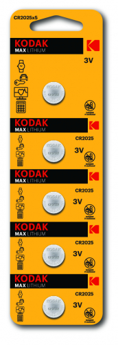 Батарейка Kodak CR2025 BL5 (5/60/360)