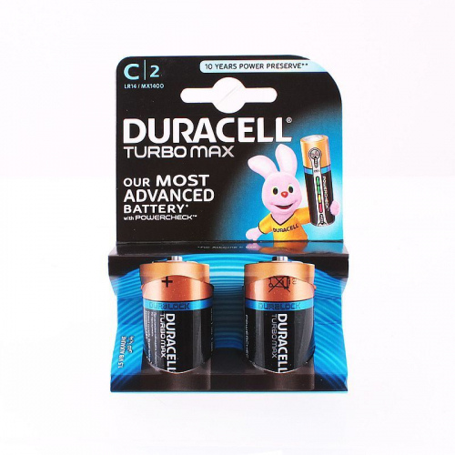 Батарейка Duracell TurboMax LR14 C BL2 (2/20)