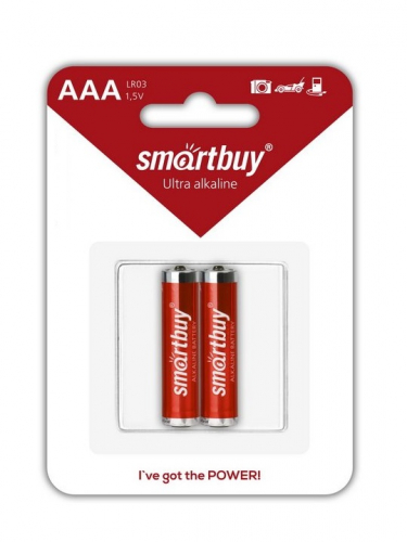 Батарейка Smartbuy LR03 AAA BL2 (2/24) SBBA-3A02B