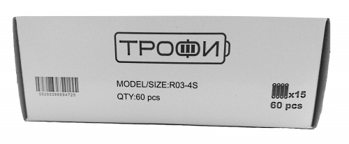 Батарейка Трофи R03 AAA SR4 (60/1200)