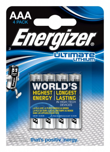 Батарейка Energizer FR03 AAA Lithium BL4 (4/48)