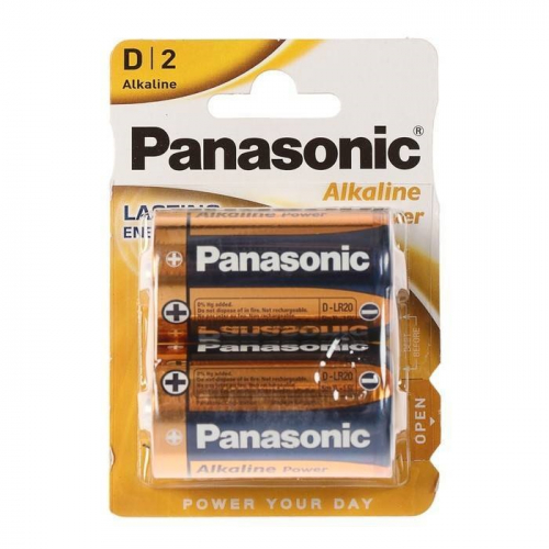 Батарейка Panasonic LR20 D BL2 (2/24/120)