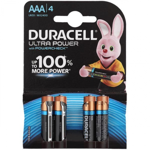 Батарейка Duracell LR03 AAA UltraPower BL4 (4/40)