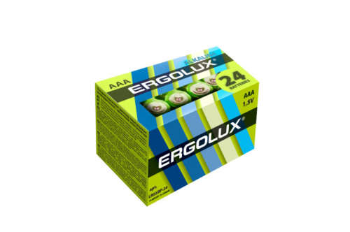 Батарейка Ergolux LR03 AAA BP-24 в картоне (24/480)