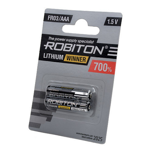 Батарейка Robiton FR03 AAA Lithium BL2 (2/40)