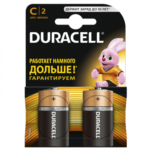 Батарейка Duracell LR14 C BL2 (2/20)