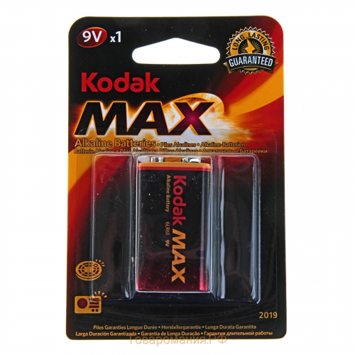 Батарейка Kodak XTRALIFE 9V крона алкалиновая BL1 (1/10)