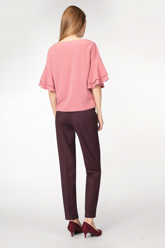 Блуза POMPA #178322Темно-розовый