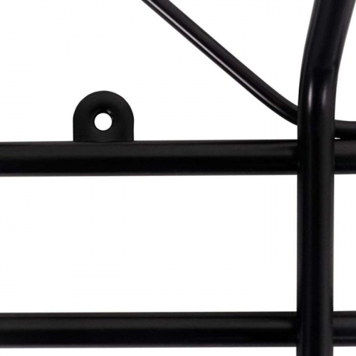 Вешалка настенная на 4 крючка «Ажур», 48×21×8 см, цвет чёрный